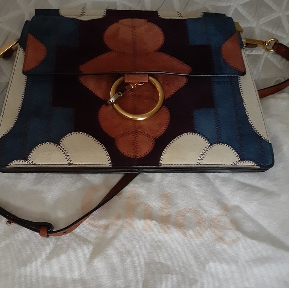 Chloe multicolor patchwork faye bag - Picture 2 of 8